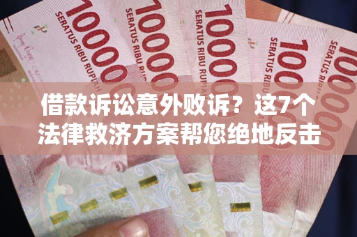 北京借款诉讼意外败诉？这7个法律救济方案帮您绝地反击！