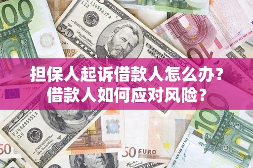 北京担保人起诉借款人怎么办？借款人如何应对风险？